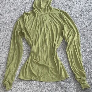 Uniqlo Heattech Green Turtleneck Womens XS